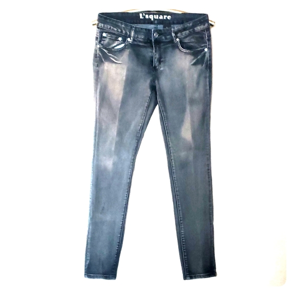 L'Square Bling Skinny Denim fits size 14/15 Blue Jeans - Picture 1 of 6